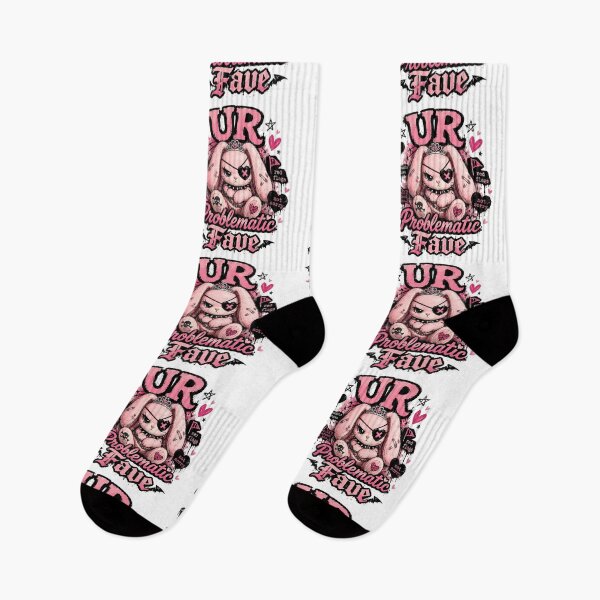Item preview, UR Problematic Fave | Cute Goth Bunny Meme Aesthetic designed and sold by ChickenFund.