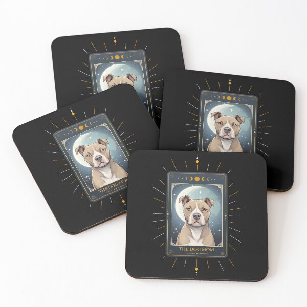 Item preview, Funny Staffordshire Bull Terrier Tarot Card Dog Mothers Day Mom designed and sold by rafaeltto.
