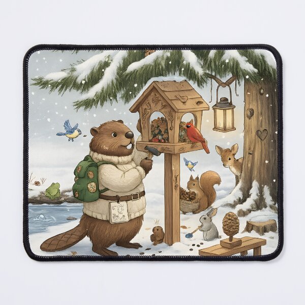 Item preview, Happy Beaver Adventures – Building the Winter Bird Feeder designed and sold by Clothes With Smiling Animals Walt Gral.