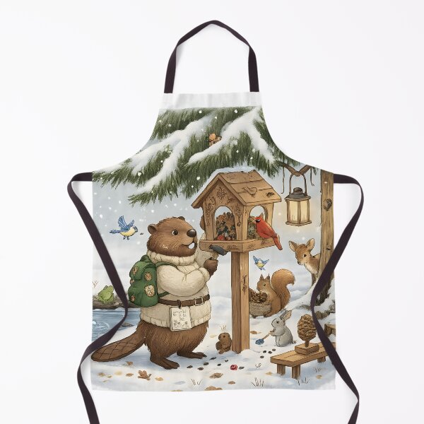 Item preview, Happy Beaver Adventures – Building the Winter Bird Feeder designed and sold by Clothes With Smiling Animals Walt Gral.