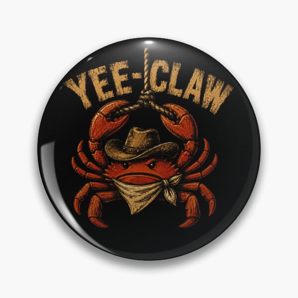Item preview, Yee-Claw Western Cowboy Crab Country Ocean Humor designed and sold by HumansStuck12.