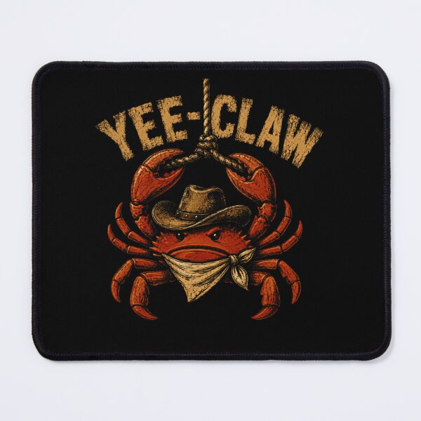 Item preview, Yee-Claw Western Cowboy Crab Country Ocean Humor designed and sold by HumansStuck12.