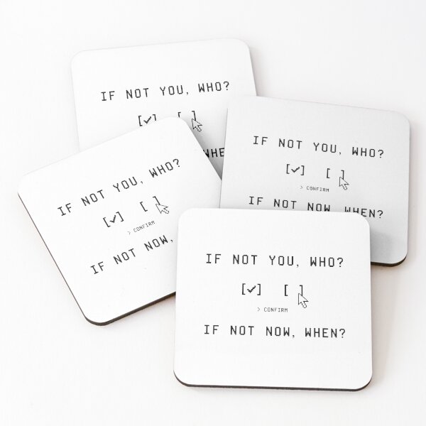 Item preview, If Not You Who? If Not Now When? - Motivational Quote Shirt designed and sold by deag1e ⭐.