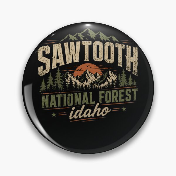 Item preview, Sawtooth National Forest Idaho Outdoor Lover Mountain Hiker Traveler designed and sold by HumansStuck12.