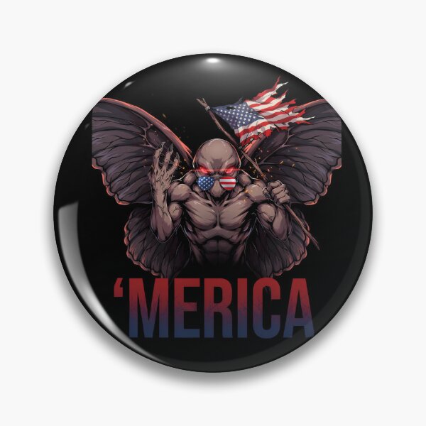 Item preview, 'Merica Mothman Patriotic Tee v12 designed and sold by DarylWelsh2024.
