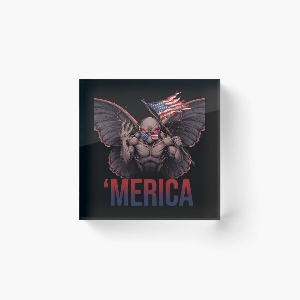 Item preview, 'Merica Mothman Patriotic Tee v12 designed and sold by DarylWelsh2024.