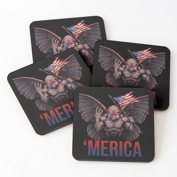Item preview, 'Merica Mothman Patriotic Tee v12 designed and sold by DarylWelsh2024.