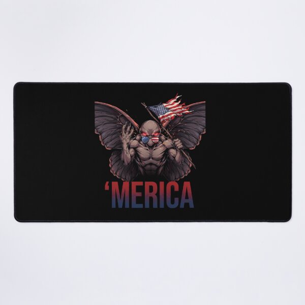 Item preview, 'Merica Mothman Patriotic Tee v12 designed and sold by DarylWelsh2024.
