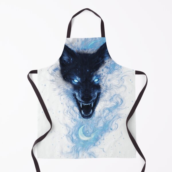 Item preview, Celestial Frost Wolf – Blue Cosmic Moon Fantasy designed and sold by RON-FASHION.