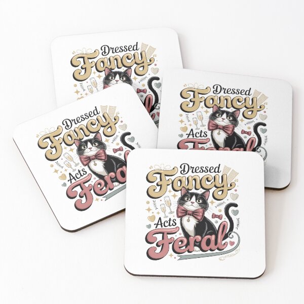 Item preview, Fancy Feral Cute Tuxedo Cat Funny Cat Lover Design designed and sold by WHDProduction45.