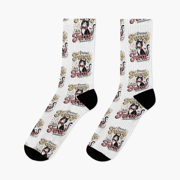 Item preview, Fancy Feral Cute Tuxedo Cat Funny Cat Lover Design designed and sold by WHDProduction45.