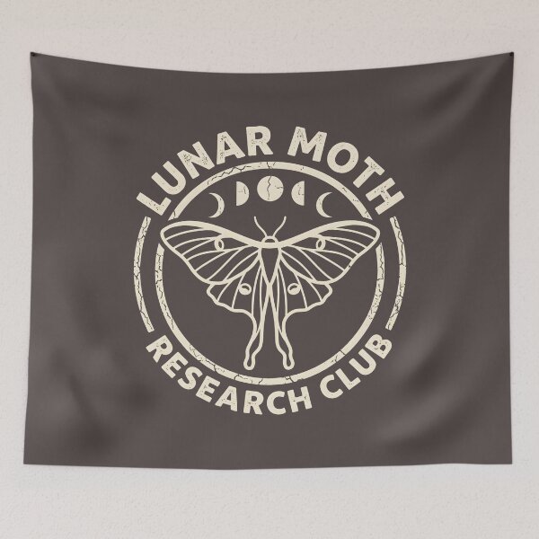 Item preview, Lunar Moth Research Club Vintage Emblem designed and sold by SplashTastic.