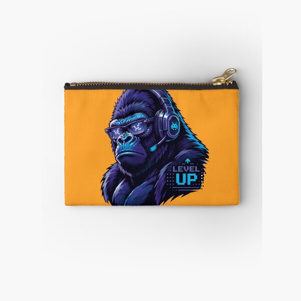 Item preview, Retro Arcade Gamer Gorilla Level Up Graphic Art designed and sold by AbderraimArt.