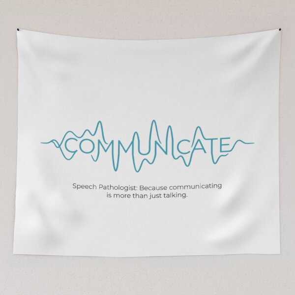 Item preview, Speech Pathologist Soundwave Art – Communicate Speech Therapy Graphic designed and sold by mentosdesigner.