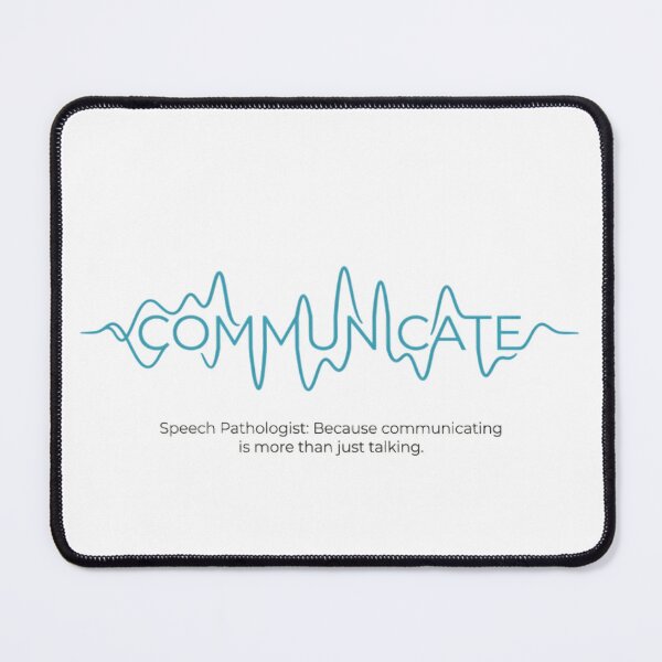 Item preview, Speech Pathologist Soundwave Art – Communicate Speech Therapy Graphic designed and sold by mentosdesigner.