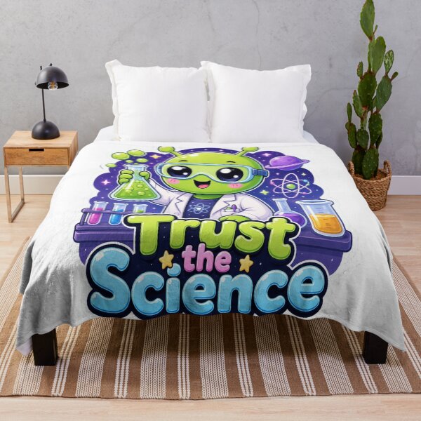 Item preview, Trust the Science Alien Scientist designed and sold by Ruamid.