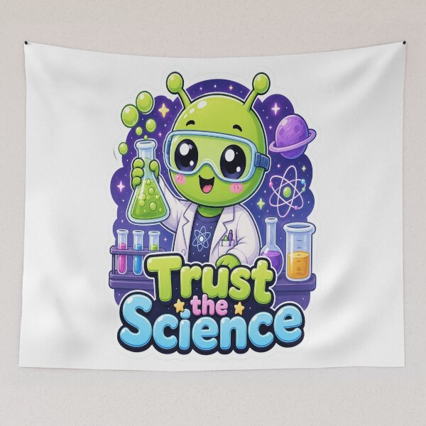 Item preview, Trust the Science Alien Scientist designed and sold by Ruamid.