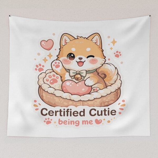 Item preview, Certified Cutie Kawaii Shiba Inu Dog designed and sold by Charul2dartist.