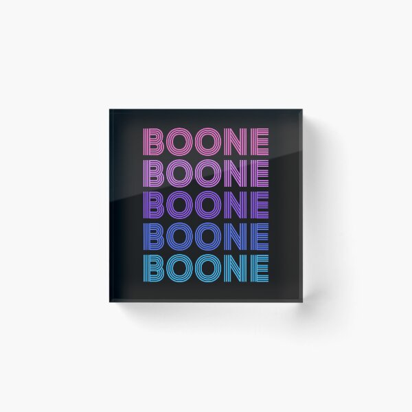 Item preview, Boone Retro Gradient Typography Minimalist Fan designed and sold by PixlCrypt.