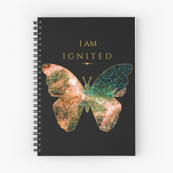 Item preview, I Am Ignited - Vibrant Galaxy Butterfly Christian Faith Art ​ designed and sold by KittenAndCo.