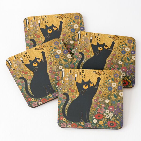 Item preview,  Klimt Black Cat  designed and sold by PurrfectHome.