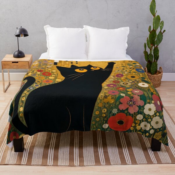 Item preview, Klimt Black Cat designed and sold by PurrfectHome.