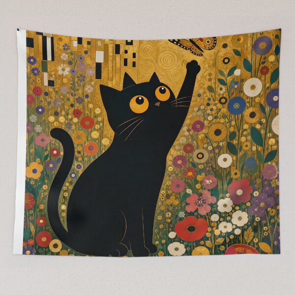 Item preview,  Klimt Black Cat  designed and sold by PurrfectHome.