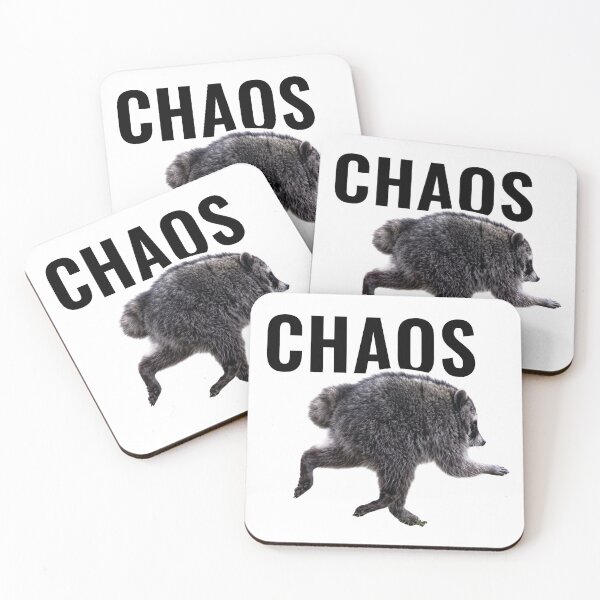 Item preview, Running Chaos Raccoon Meme designed and sold by StikerChuns.