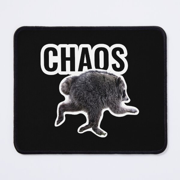 Item preview, Running Chaos Raccoon Meme designed and sold by StikerChuns.