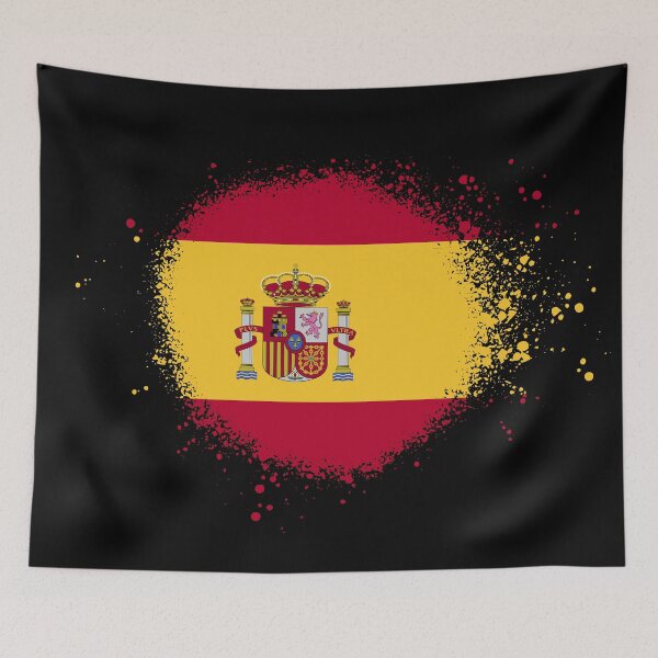 Item preview, Spain Flag Spray Paint Splatter Style designed and sold by DelfDesign.