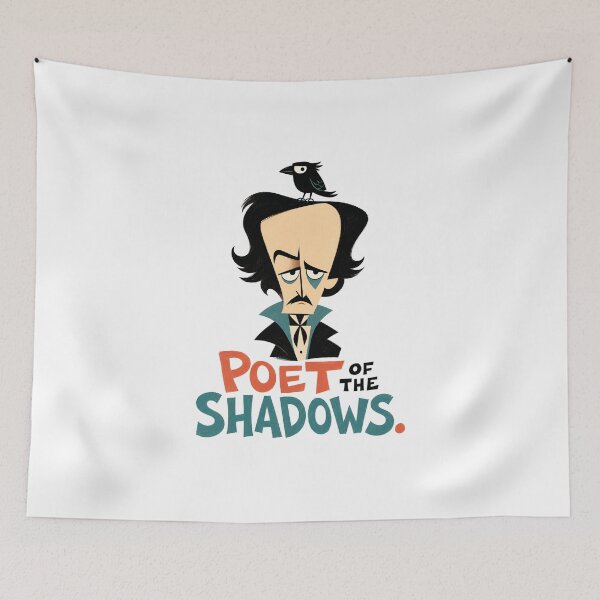 Item preview, Edgar Allan Poe – Poet of the Shadows Cartoon designed and sold by Fenay Designs.