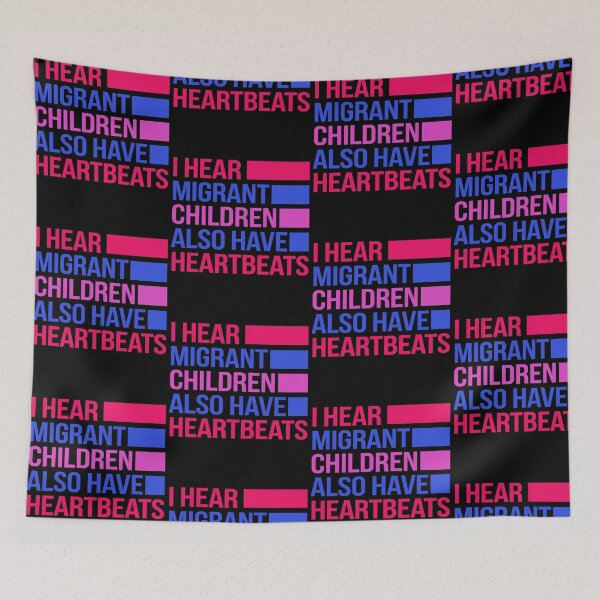 Item preview, I Hear Migrant Children Also Have Heartbeats Human Rights Protest designed and sold by PixlCrypt.