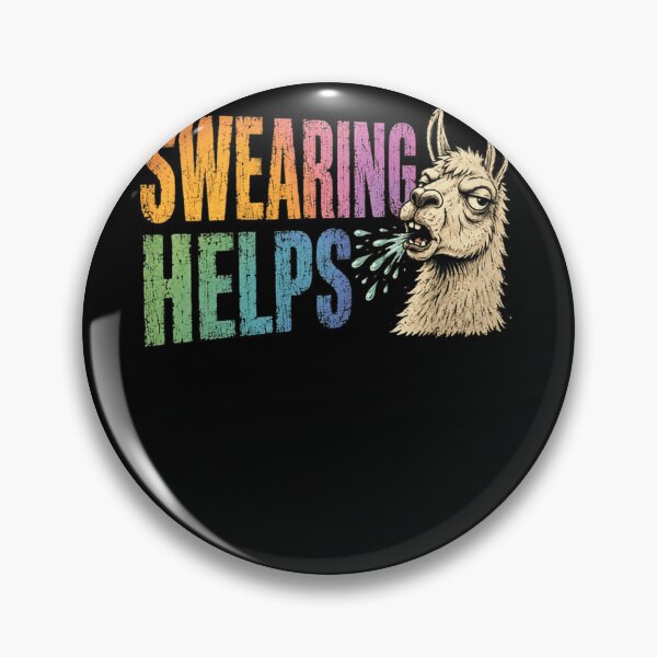 Item preview, Swearing Helps Llama Lover Funny Sarcastic Humor designed and sold by HumansStuck12.