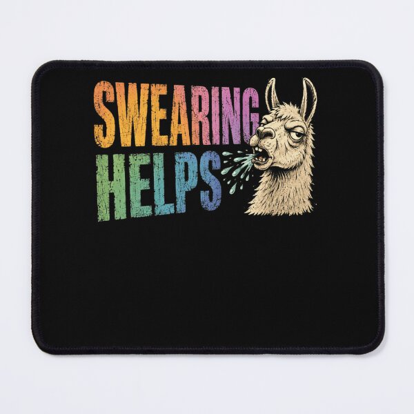 Item preview, Swearing Helps Llama Lover Funny Sarcastic Humor designed and sold by HumansStuck12.