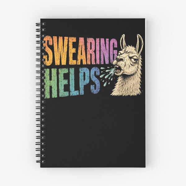 Item preview, Swearing Helps Llama Lover Funny Sarcastic Humor designed and sold by HumansStuck12.