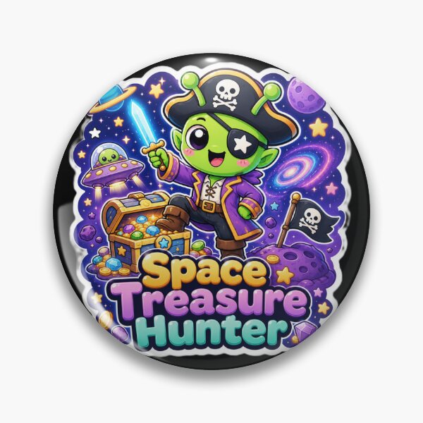 Item preview, Alien Pirate Space Treasure Hunter designed and sold by Ruamid.