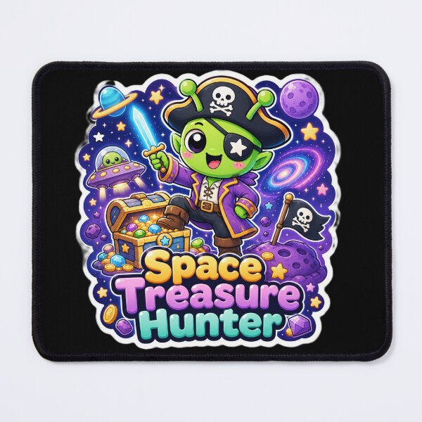 Item preview, Alien Pirate Space Treasure Hunter designed and sold by Ruamid.