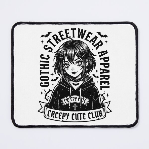 Item preview, Creepy Cute Club Gothic Anime Streetwear Girl designed and sold by CurioStick.