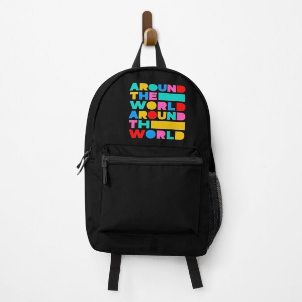 Item preview, Around the World Typography – Electronic Music Inspired Retro Quote designed and sold by paulo silveira.