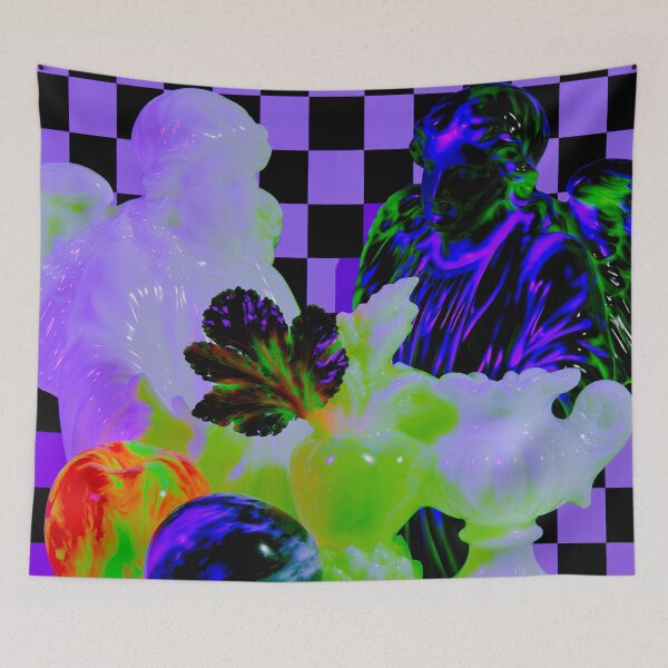 Item preview, Neon Vaporwave Angels in Duality designed and sold by bubblegoth.