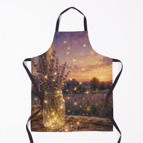Item preview, Glowing lavender in twilight meadow designed and sold by careninemajesty.
