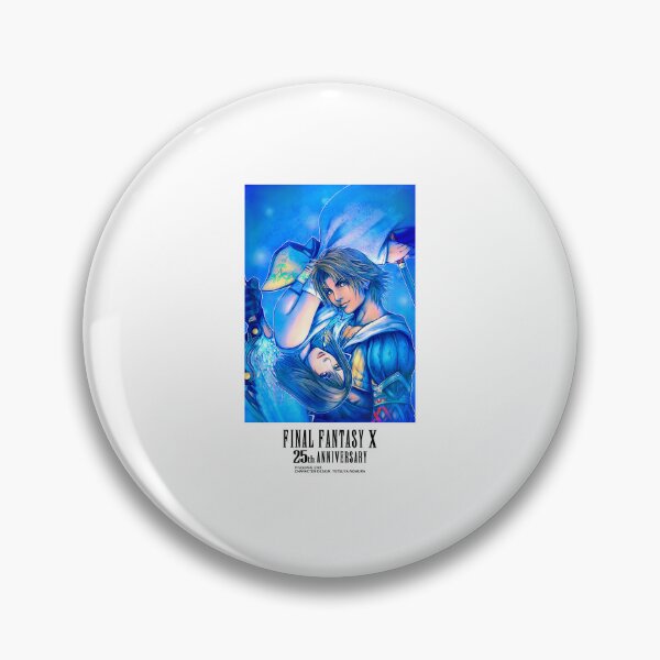 Item preview, Final Fantasy X 25th Anniversary Yuna Tidus Blue Fantasy Art designed and sold by PixlCrypt.
