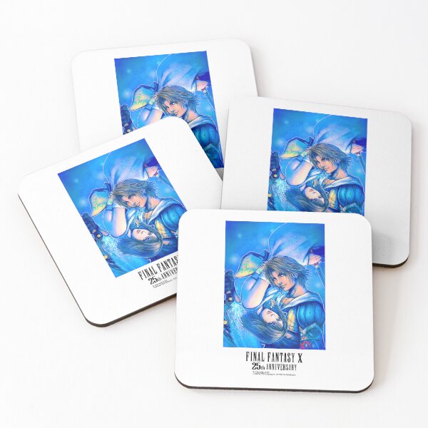 Item preview, Final Fantasy X 25th Anniversary Yuna Tidus Blue Fantasy Art designed and sold by PixlCrypt.