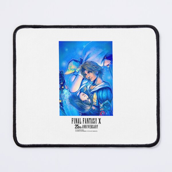 Item preview, Final Fantasy X 25th Anniversary Yuna Tidus Blue Fantasy Art designed and sold by PixlCrypt.