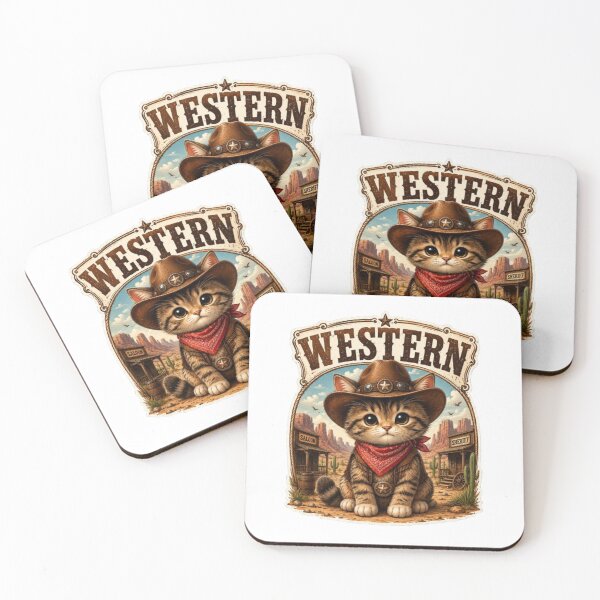 Item preview, Gatto Cowboy Western Kawaii  designed and sold by RipantinaFantasy .
