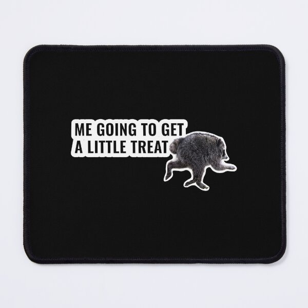 Item preview, Going To Get A Little Treat Raccoon Meme Sticker designed and sold by StikerChuns.