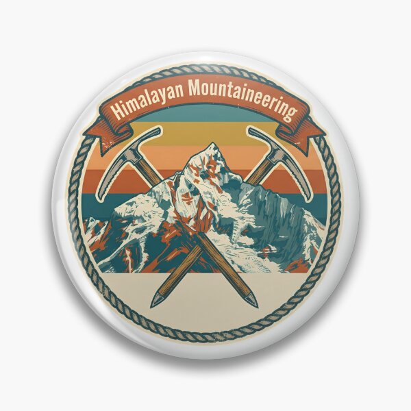 Artikelvorschau, Himalaya-Bergsteiger-Expeditions-T-Shirt mit gekreuzten Eisäxten entworfen und verkauft von pawsome purrfect.