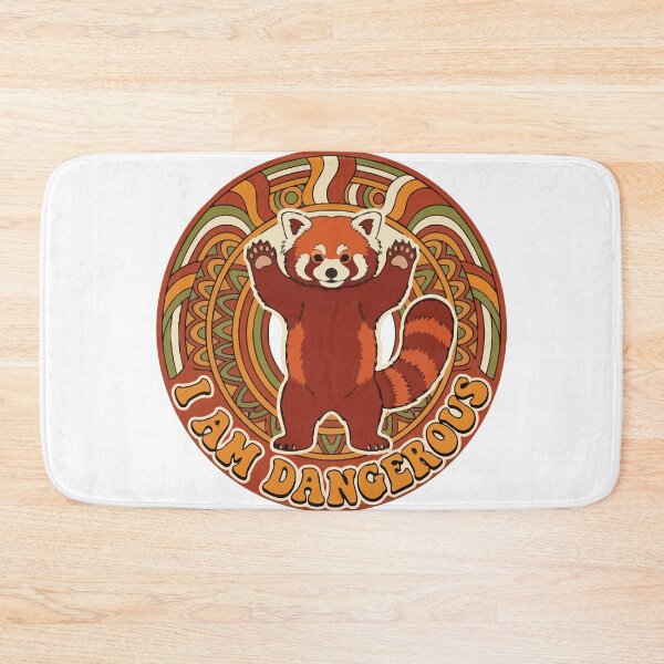 Item preview, I Am Dangerous Funny Red Panda 70s Retro Sun designed and sold by Arc2020.