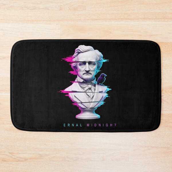Item preview, Edgar Allan Poe – Eternal Midnight Neon Glitch Bust designed and sold by Fenay Designs.