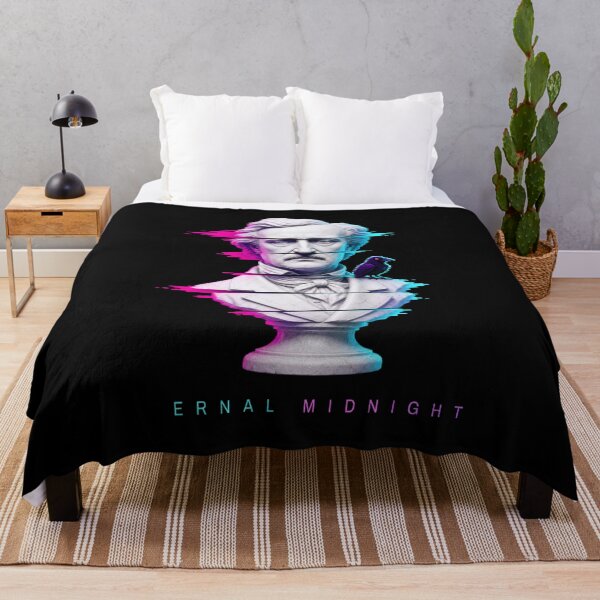 Item preview, Edgar Allan Poe – Eternal Midnight Neon Glitch Bust designed and sold by Fenay Designs.